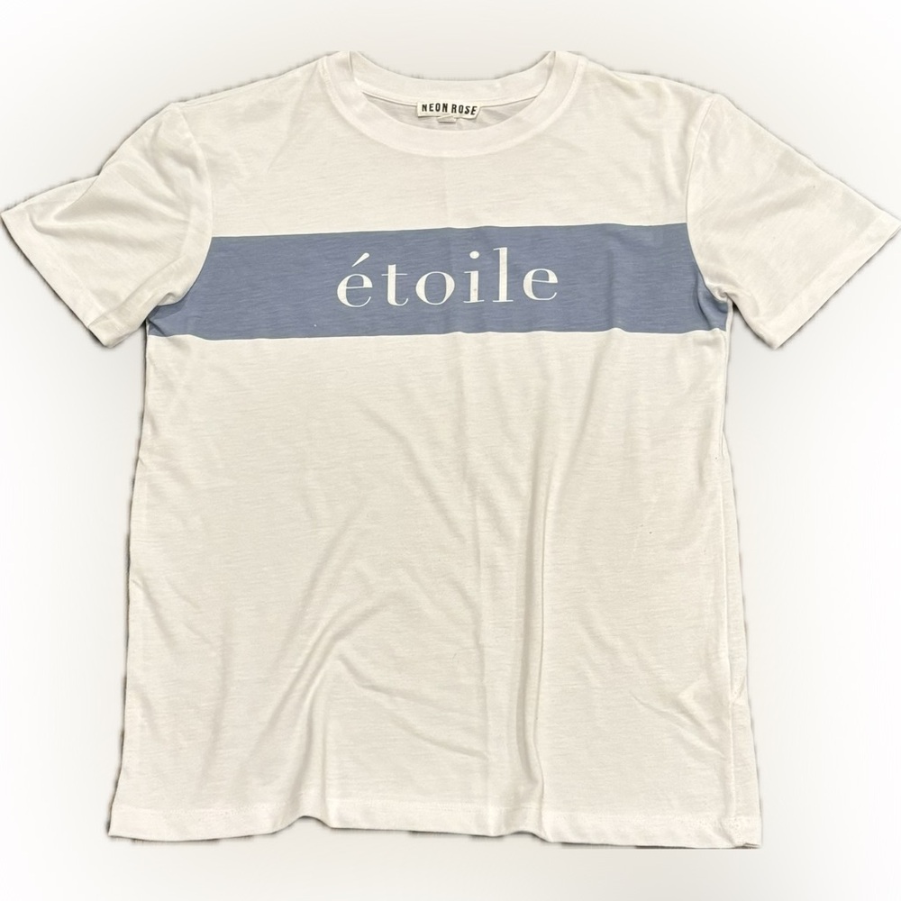 White and Blue Étoile T-Shirt